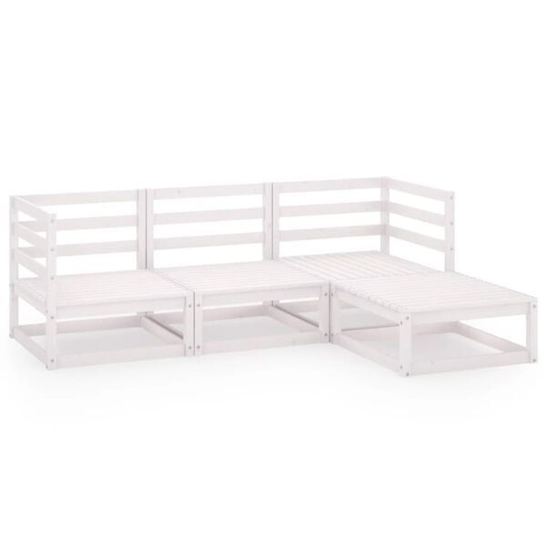 vidaXL &Sigma;&alpha;&lambda;ό&nu;&iota; &Kappa;ή&pi;&omicron;&upsilon; &Sigma;&epsilon;&tau; 4 &Tau;&epsilon;&mu;&alpha;&chi;ί&omega;&nu; &Lambda;&epsilon;&upsilon;&kappa;ό &alpha;&pi;ό &Mu;&alpha;&sigma;ί&phi; &Xi;ύ&lambda;&omicron; &Pi;&epsilon;ύ&kappa;&omicron;&upsilon;