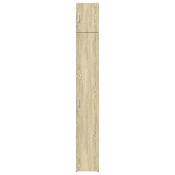 vidaXL Ντουλάπι Αποθήκευσης Στενό Δρυς 30x42,5x225 εκ. Επεξεργ. Ξύλο
