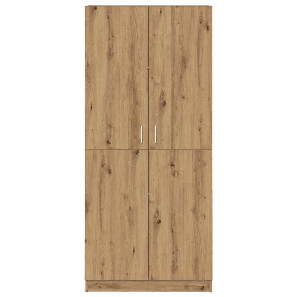 vidaXL Ντουλάπα Τεχνίτης Δρυς 80x52x180 εκ Επεξεργασμένο Ξύλο