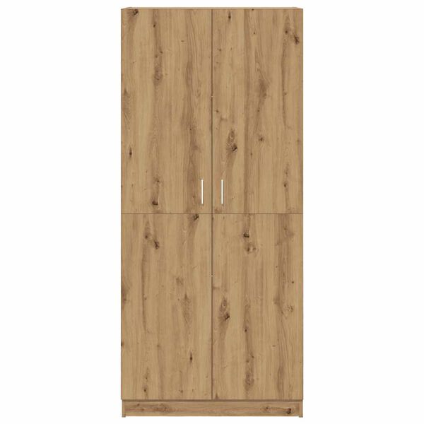vidaXL Ντουλάπα Τεχνίτης Δρυς 80x52x180 εκ Επεξεργασμένο Ξύλο