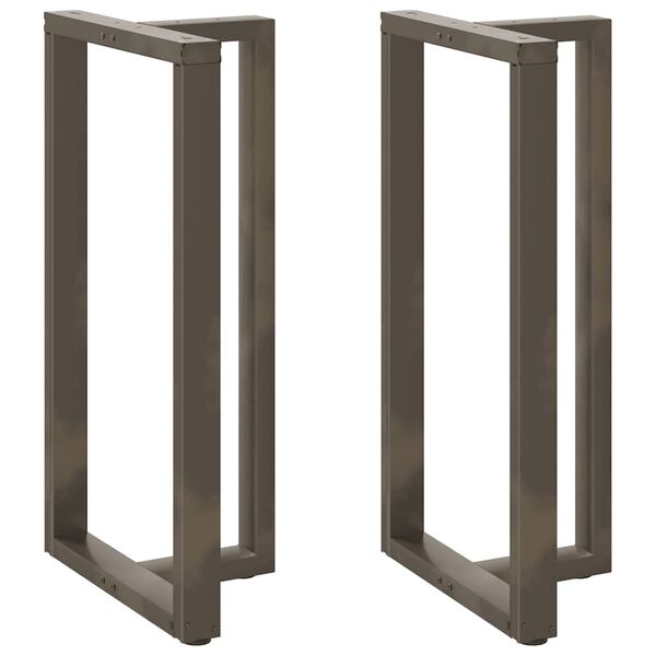 vidaXL Πόδια Τραπεζιού Μπαρ σε Σχήμα Τ, 2 τεμ. Μαύρο 60x35x(110-111) εκ. Ατσάλι