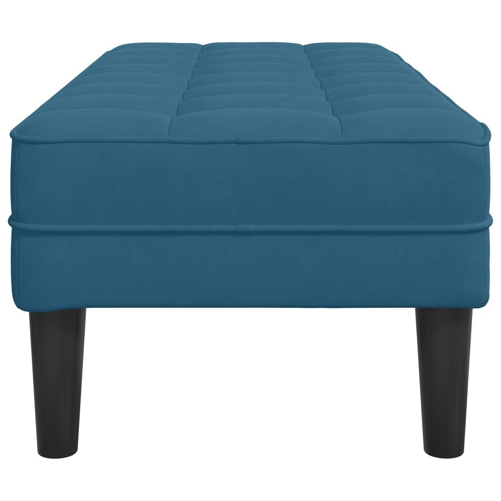 vidaXL Πάγκος Μπλε 113x57x39 εκ. Βελούδο