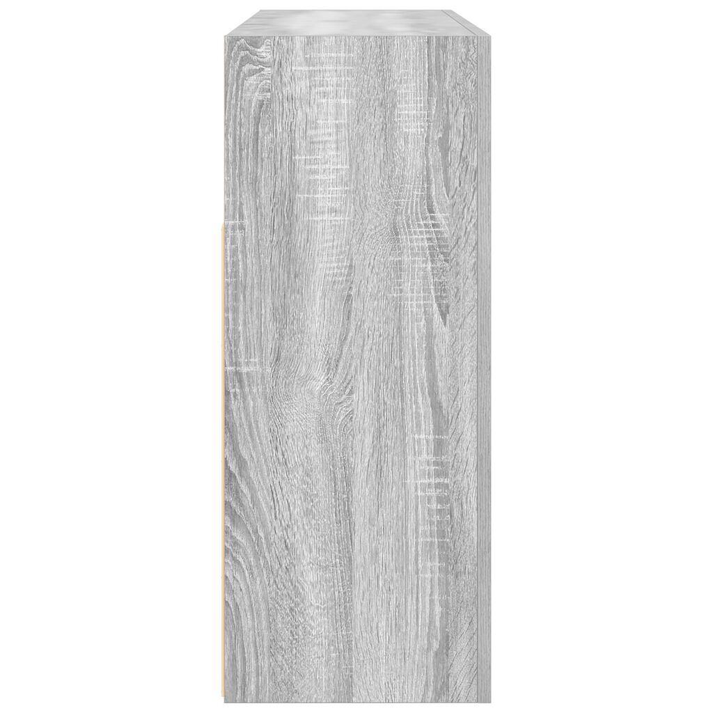 vidaXL Βιτρίνα Γκρι sonoma Κατασκευασμένο ξύλο 116 x 30 x 75 εκ Βιτρίνα