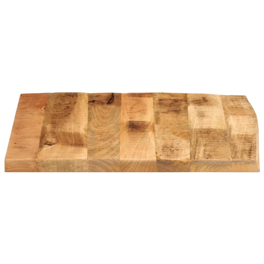 vidaXL Επιφάνεια Τραπεζιού 60x60x2,5 εκ. Live Edge Μασίφ Ξύλο Μάνγκο