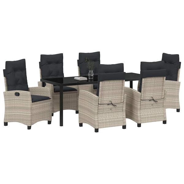 vidaXL &Sigma;έ&tau; &phi;&alpha;&gamma;&eta;&tau;&omicron;ύ &gamma;&iota;&alpha; &kappa;ή&pi;&omicron; 7 pcs &Alpha;&nu;&omicron;&iota;&chi;&tau;ό &gamma;&kappa;&rho;&iota; &sigma;&upsilon;&nu;&theta;&epsilon;&tau;&iota;&kappa;ό &rho;&alpha;&tau;ά&nu;