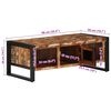 vidaXL Τραπεζάκι σαλονιού πολύχρωμο 90x50x36cm Ξύλο μασίφ αναγεννημένο