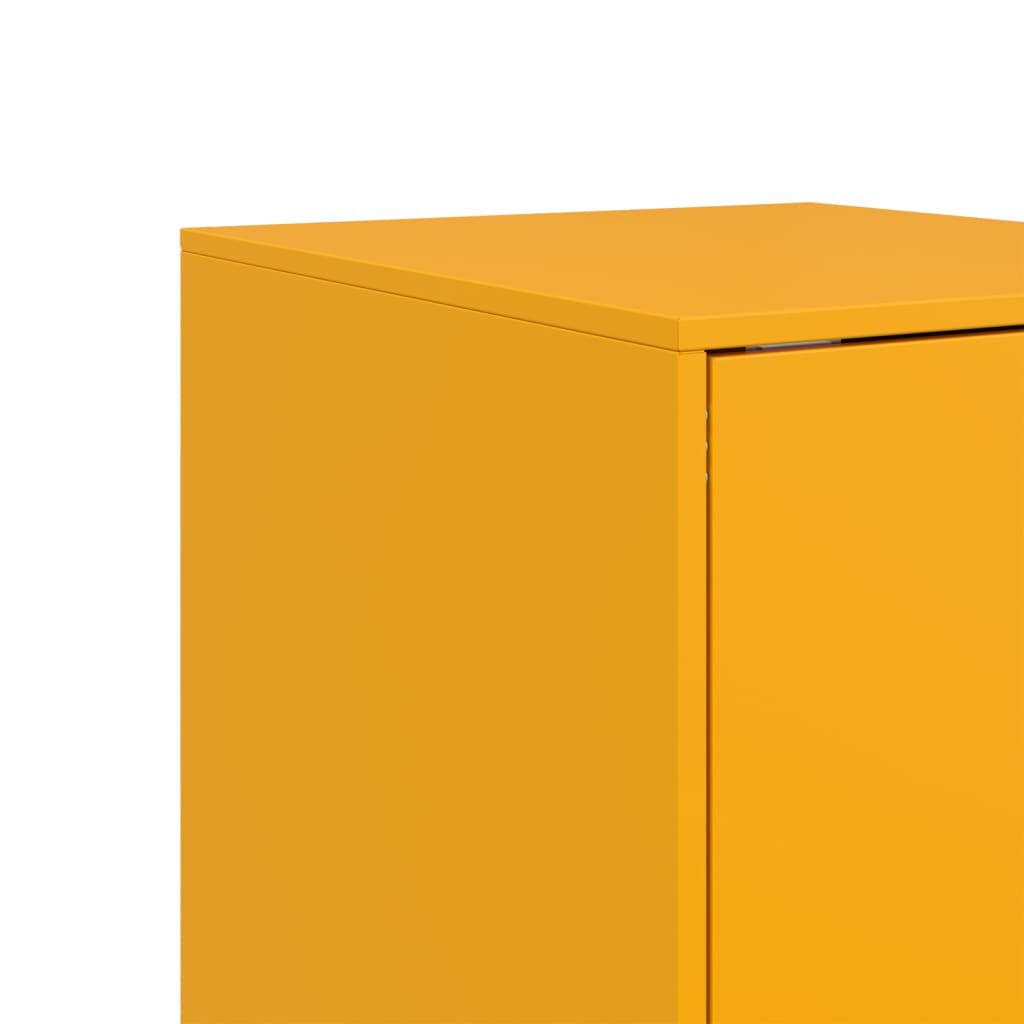 vidaXL Ντουλάπι Μουσταρδί 34,5x39x107 εκ. από Ατσάλι