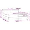 vidaXL &Kappa;&rho;&epsilon;&beta;ά&tau;&iota; Boxspring &mu;&epsilon; &Sigma;&tau;&rho;ώ&mu;&alpha; &Kappa;&alpha;&pi;&omicron;&upsilon;&tau;&sigma;ί&nu;&omicron; 200x200&epsilon;&kappa;.&alpha;&pi;ό &Sigma;&upsilon;&nu;&theta;.&Delta;έ&rho;&mu;&alpha;