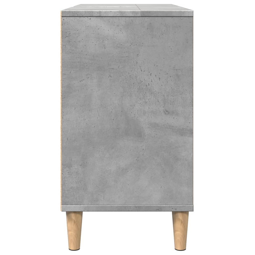 vidaXL Ντουλάπι Μπάνιου Γκρι Σκυροδέματος 80x33x60 εκ. Επεξ. Ξύλο