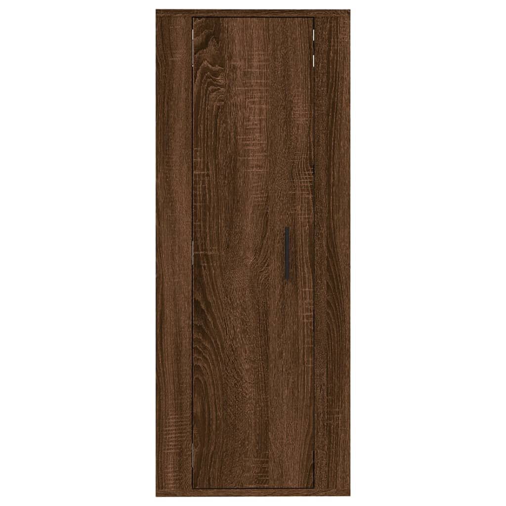 vidaXL Έπιπλο Τηλεόρασης Επιτοίχιο Καφέ Δρυς 40x34,5x100 εκ.