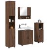 vidaXL Σετ Επίπλων Μπάνιου Επιτοίχιο 4 pcs Καφέ δρυς 61 x 35 x 64 εκ.
