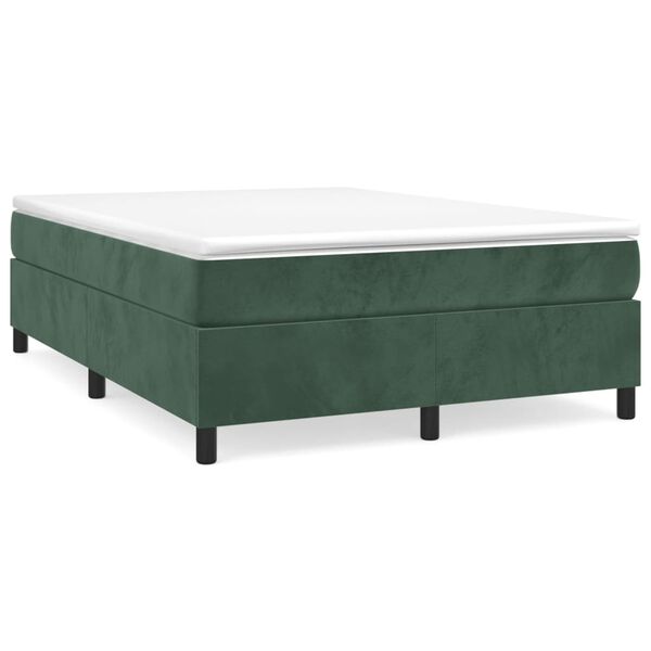 vidaXL &Kappa;&rho;&epsilon;&beta;ά&tau;&iota; Boxspring &mu;&epsilon; &Sigma;&tau;&rho;ώ&mu;&alpha; &Sigma;&kappa;&omicron;ύ&rho;&omicron; &Pi;&rho;ά&sigma;&iota;&nu;&omicron; 140x200&epsilon;&kappa;. &Beta;&epsilon;&lambda;&omicron;ύ&delta;&iota;&nu;&omicron;