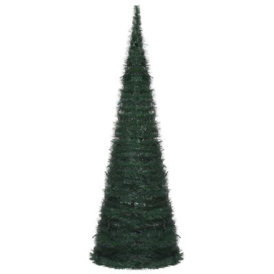 vidaXL Χριστουγεννιάτικο Δέντρο Pop-Up Προφωτισμένο Πράσινο 180 εκ.
