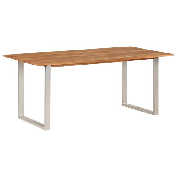 vidaXL Τραπεζαρία 180 x 90 x 76 εκ. από Μασίφ Ξύλο Ακακίας