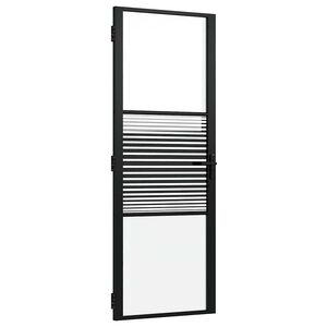 vidaXL &Gamma;&upsilon;ά&lambda;&iota;&nu;&eta; &pi;ό&rho;&tau;&alpha; &Rho;&iota;&gamma;έ &Mu;&alpha;ύ&rho;&omicron; 76 x 3,5 x 201,5 &epsilon;&kappa; &Alpha;&lambda;&omicron;&upsilon;&mu;ί&nu;&iota;&omicron;