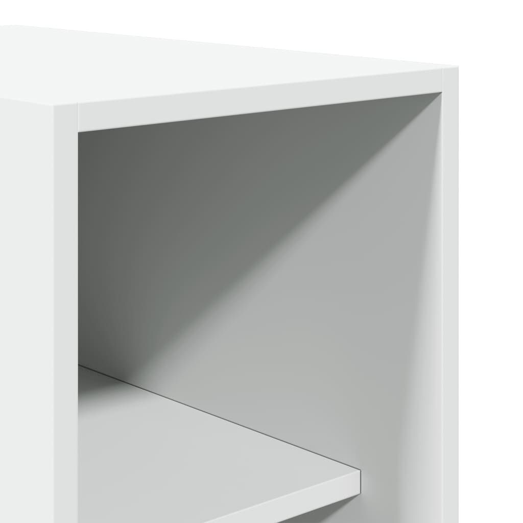 vidaXL Ντουλάπα Λευκή 30x50x200 εκ. από Επεξεργασμένο Ξύλο