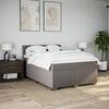 vidaXL &Kappa;&rho;&epsilon;&beta;ά&tau;&iota; Boxspring &mu;&epsilon; &Sigma;&tau;&rho;ώ&mu;&alpha; Taupe 160x200 &epsilon;&kappa;. &Upsilon;&phi;&alpha;&sigma;&mu;ά&tau;&iota;&nu;&omicron;