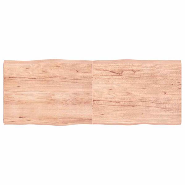 vidaXL Επιφ Τραπεζιού Αν Καφέ 160x60x(2-4)εκ.Ακατέργ. Μασίφ Ξύλο Δρυός