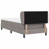vidaXL Κρεβάτι box spring με στρώμα με στρώμα Taupe 80 x 200 cm ύφασμα
