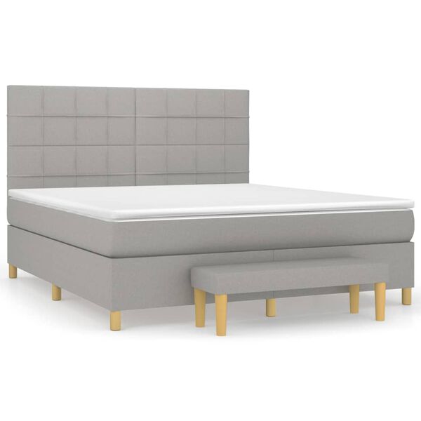 vidaXL &Kappa;&rho;&epsilon;&beta;ά&tau;&iota; Boxspring &mu;&epsilon; &Sigma;&tau;&rho;ώ&mu;&alpha; &Alpha;&nu;&omicron;&iota;&chi;&tau;ό &Gamma;&kappa;&rho;&iota; 180x200 &epsilon;&kappa;. &Upsilon;&phi;&alpha;&sigma;&mu;ά&tau;&iota;&nu;&omicron;