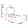 vidaXL Κρεβατική βάση για παιδιά με προσκέφαλο Ροζ 70 x 140 cm PU