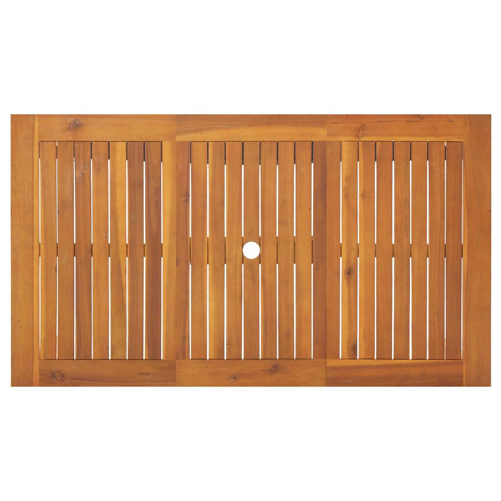 vidaXL Σετ Τραπεζαρίας Κήπου 7 pcs Μαύρο 140 x 80 x 74 cm