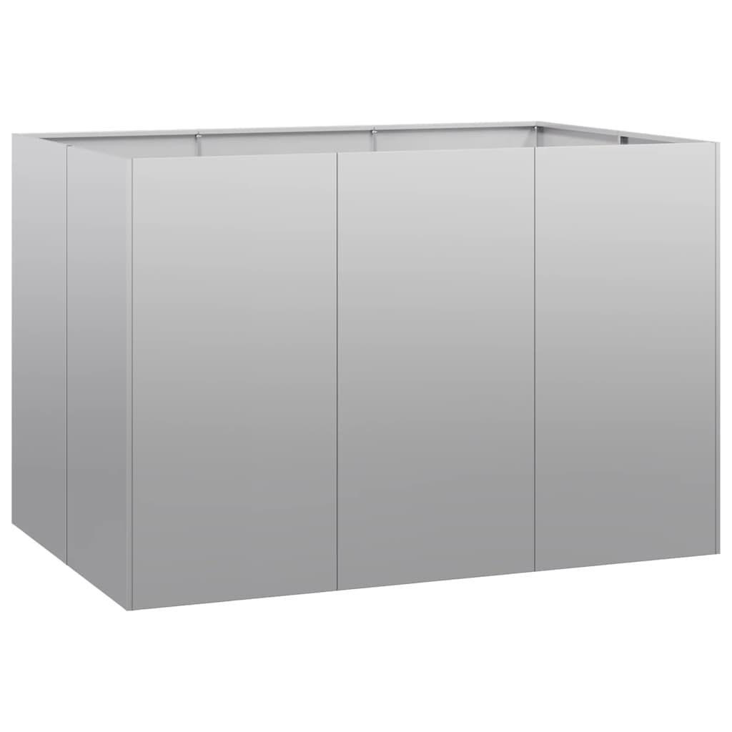 vidaXL Ζαρντινιέρα 120x80x80 εκ. από Γαλβανισμένο Ατσάλι