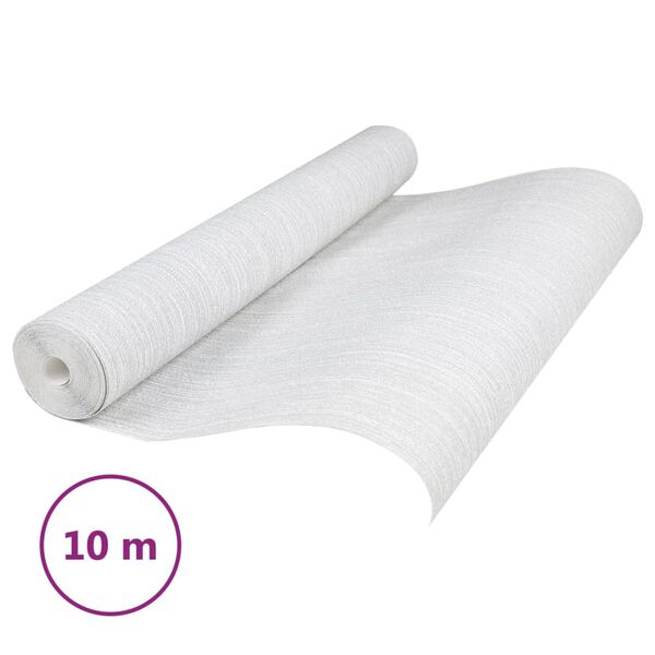 vidaXL Ταπετσαρία 3D Μονόχρωμη Γκρι 10x0,53μ Non-woven