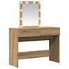 vidaXL Μπουφανάκι artisan δρυς 100 x 40 x 130 εκ Επεξεργασμένο ξύλο