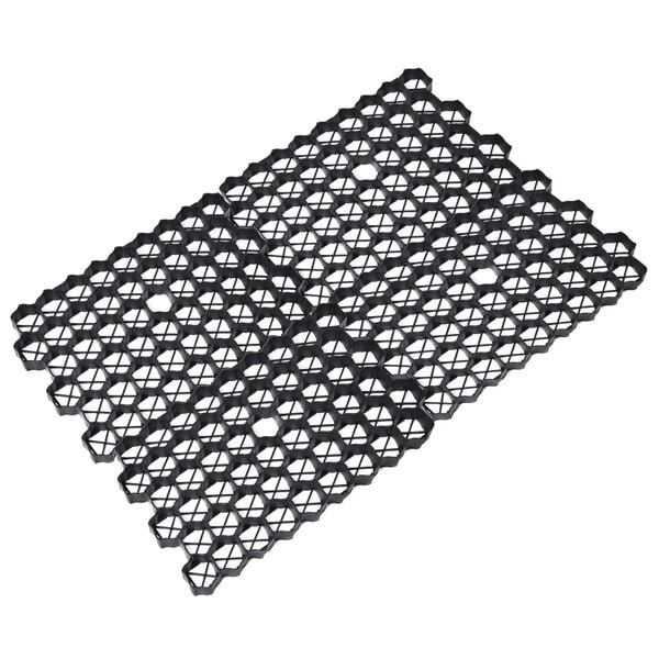vidaXL Πλέγμα Γκαζόν 16 τεμ. Μαύρο 60 x 40 x 3 εκ. Πλαστικό