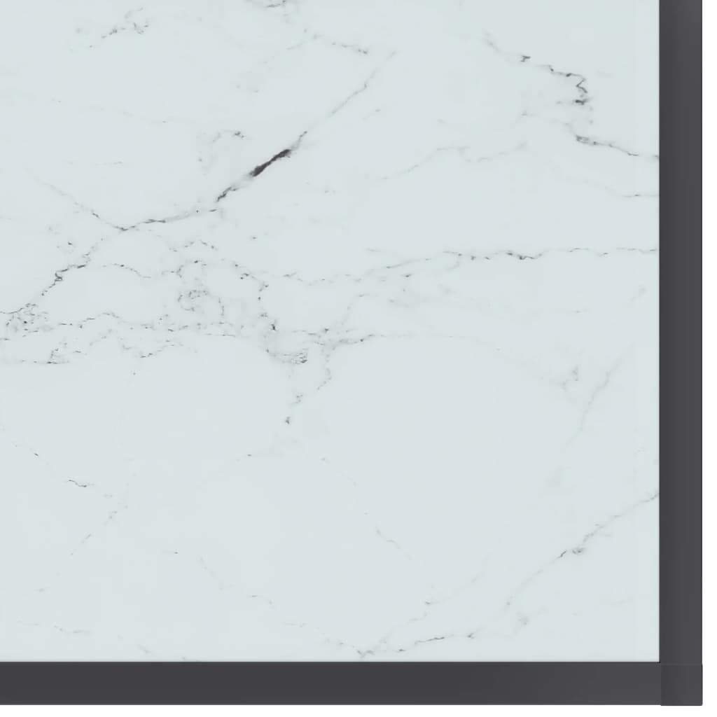vidaXL Τραπέζι Κονσόλα Λευκό 160 x 35 x 75,5 εκ. από Ψημένο Γυαλί