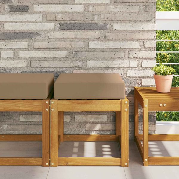 vidaXL &Mu;&alpha;&xi;&iota;&lambda;ά&rho;&iota; &Kappa;&alpha;&theta;ί&sigma;&mu;&alpha;&tau;&omicron;&sigmaf; &Epsilon;&xi;&omega;&tau;&epsilon;&rho;&iota;&kappa;&omicron;ύ &Chi;ώ&rho;&omicron;&upsilon; Taupe 40 x 40 x 8 &epsilon;&kappa;.