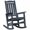 vidaXL Κουνιστή Καρέκλα Κήπου 3 pcs Ναυτικό μπλε 38 x 38 x 46cm