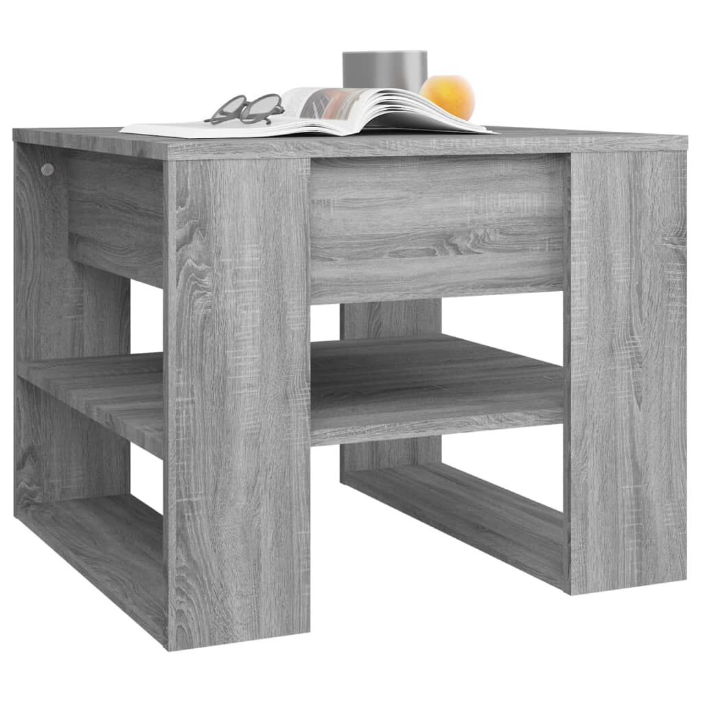 vidaXL Τραπεζάκι Σαλονιού Γκρι Sonoma 55,5x55x45εκ. Επεξεργασμένο Ξύλο