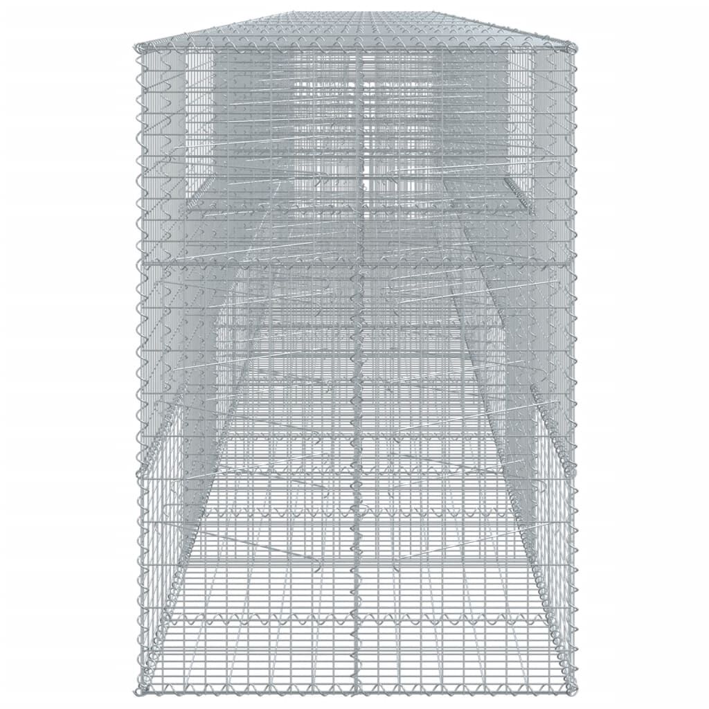 vidaXL Συρματοκιβώτιο με Κάλυμμα 900x100x150εκ από Γαλβανισμένο Χάλυβα