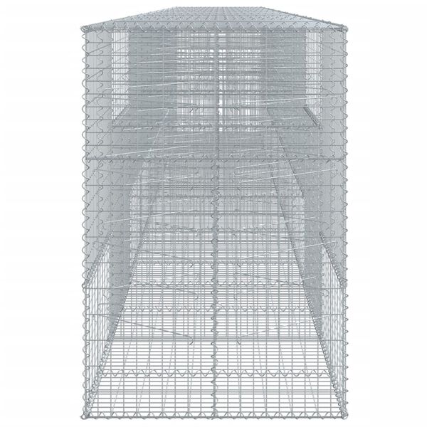 vidaXL Συρματοκιβώτιο με Κάλυμμα 900x100x150εκ από Γαλβανισμένο Χάλυβα