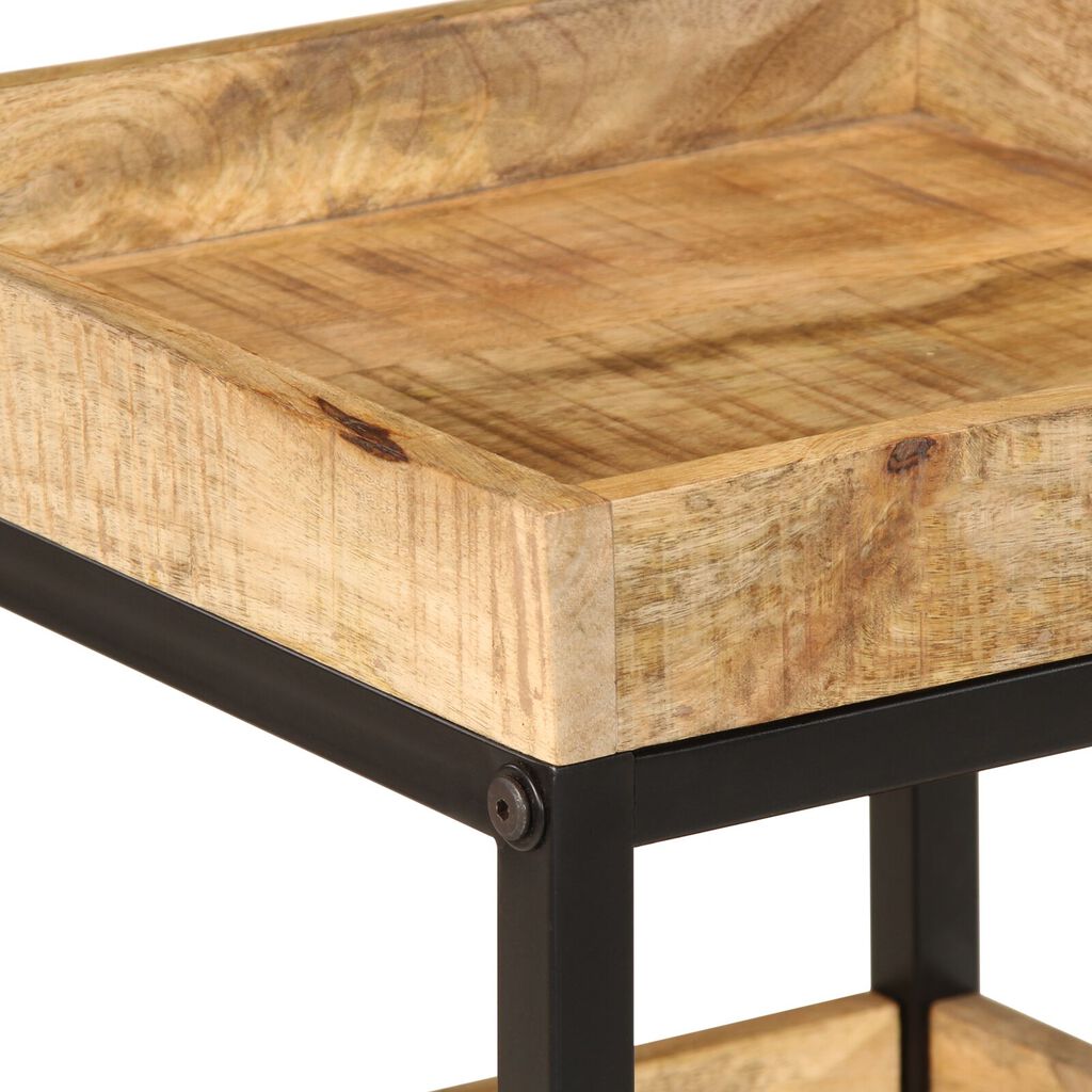 vidaXL Πλευρικό Τραπέζι 35x35x45 εκ Μασίφ Ξύλο Σκληρό Μάνγκο