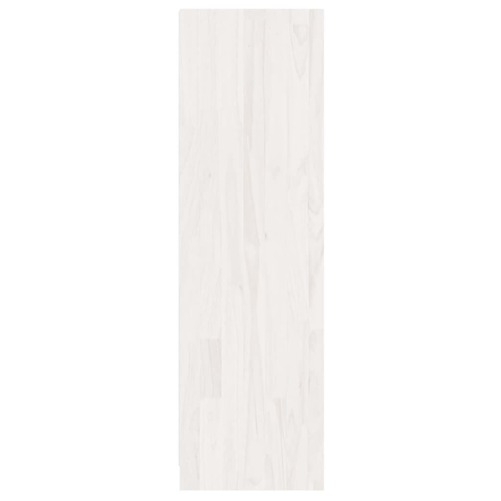vidaXL Βιβλιοθήκη/Διαχωρ. Χώρου Λευκό 36x33x110 εκ. Μασίφ Ξύλο Πεύκου