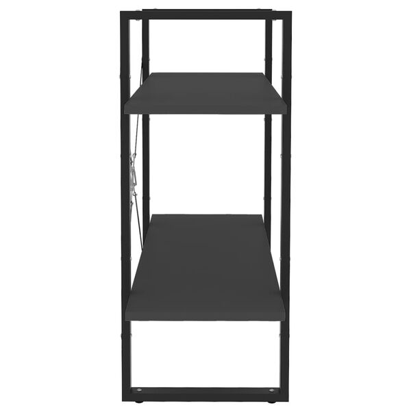vidaXL Βιβλιοθήκη με 2 Ράφια Γκρι 80 x 30 x 70 εκ. από Επεξ. Ξύλο