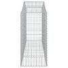 vidaXL Συρματοκιβώτια Τοξωτά 6 τεμ. 200x50x120/140 εκ. Γαλβαν. Ατσάλι