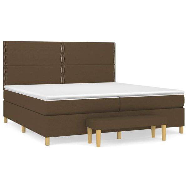 vidaXL &Kappa;&rho;&epsilon;&beta;ά&tau;&iota; Boxspring &mu;&epsilon; &Sigma;&tau;&rho;ώ&mu;&alpha; &Sigma;&kappa;&omicron;ύ&rho;&omicron; &Kappa;&alpha;&phi;έ 200x200 &epsilon;&kappa;. &Upsilon;&phi;&alpha;&sigma;&mu;ά&tau;&iota;&nu;&omicron;