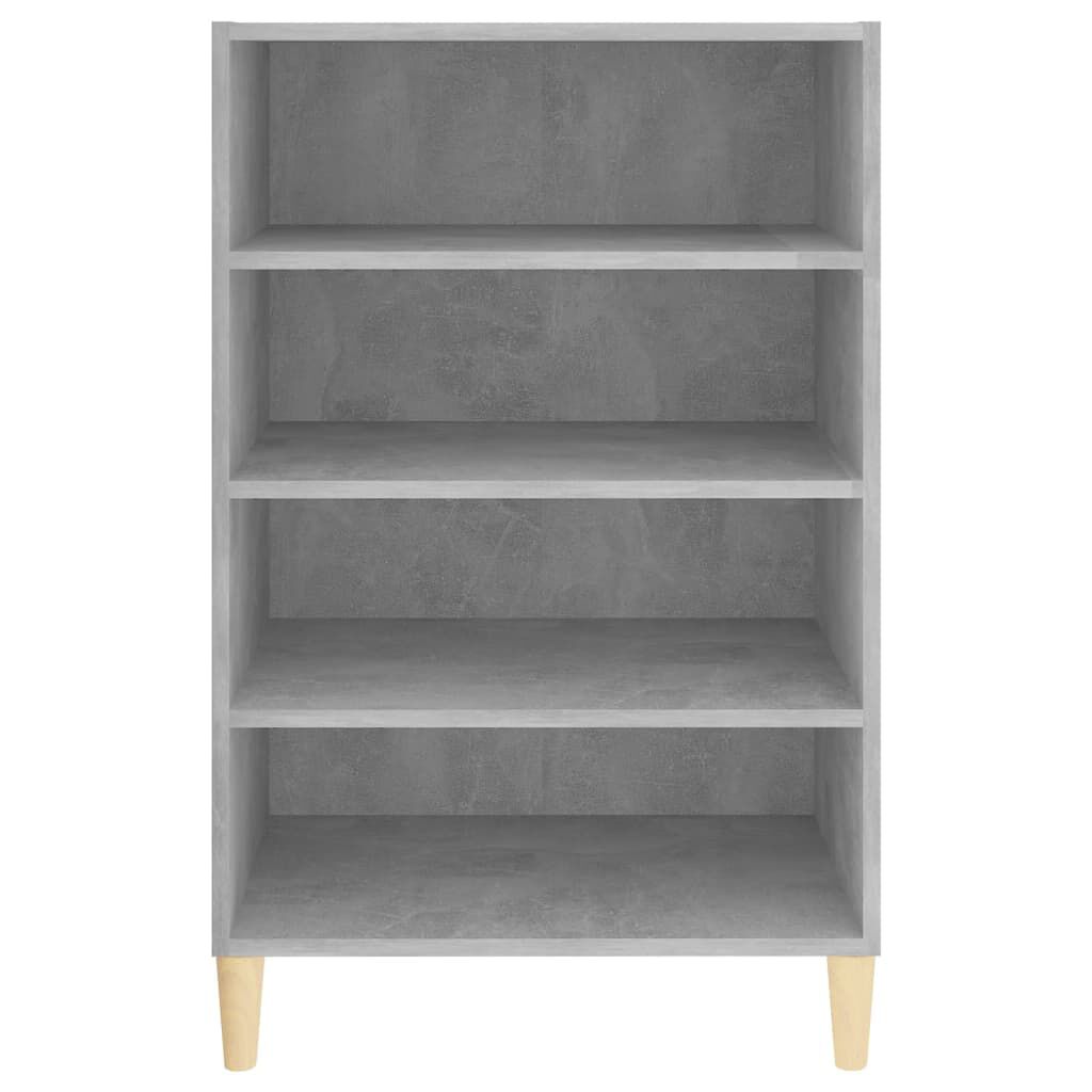 vidaXL Ραφιέρα Γκρι Σκυροδέματος 57 x 35 x 90 εκ. από Επεξ. Ξύλο