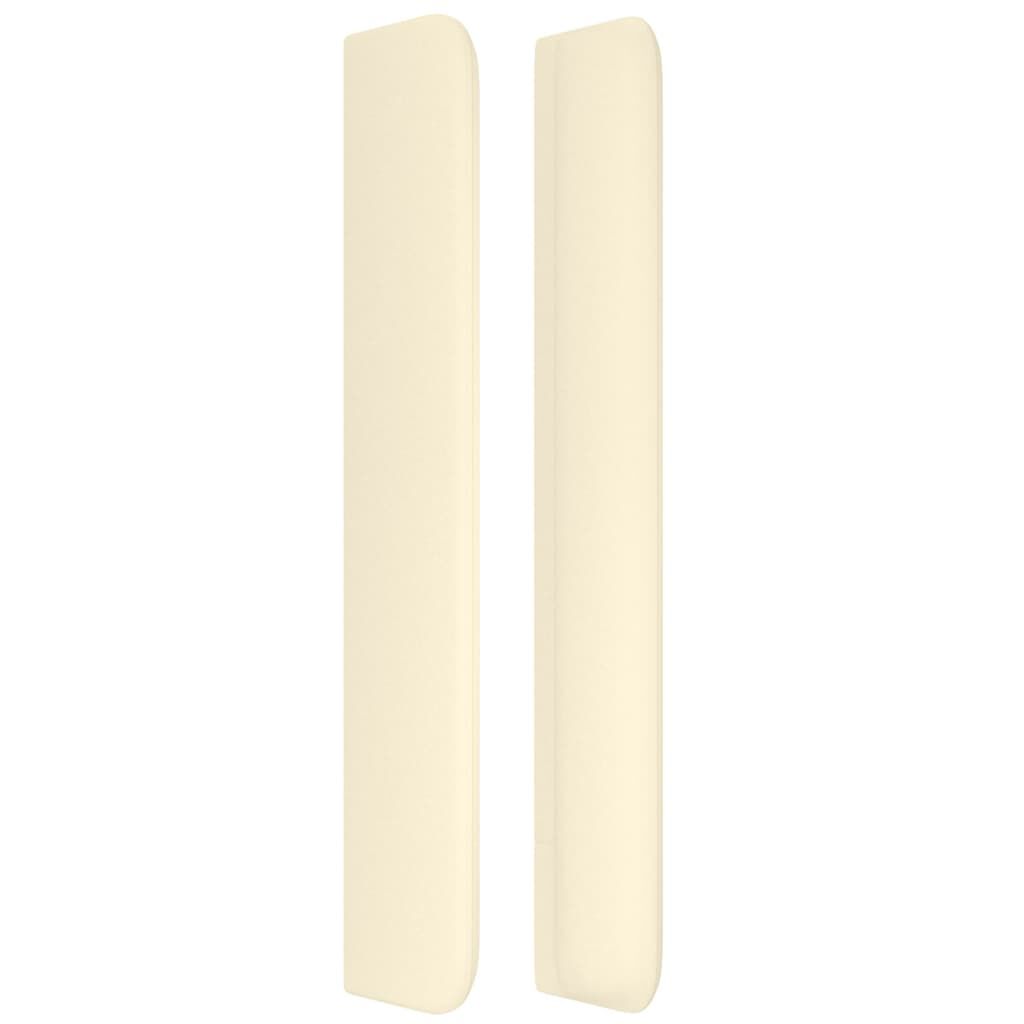 vidaXL Κεφαλάρι με Πτερύγια Κρεμ 83x16x118/128 εκ. Συνθετικό Δέρμα