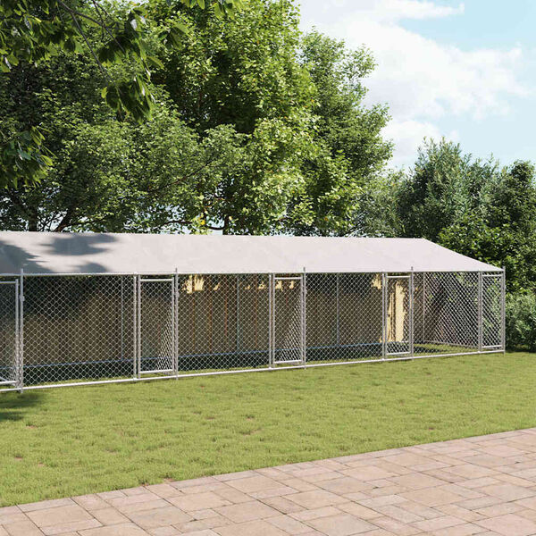 vidaXL &Kappa;&lambda;&omicron;&upsilon;&beta;ί &Sigma;&kappa;ύ&lambda;&omicron;&upsilon; &mu;&epsilon; &Omicron;&rho;&omicron;&phi;ή &kappa;&alpha;&iota; &Pi;ό&rho;&tau;&epsilon;&sigmaf; &Gamma;&kappa;&rho;&iota; 12x2x2 &mu;. &Gamma;&alpha;&lambda;&beta;. &Chi;ά&lambda;&upsilon;&beta;&alpha;&sigmaf;