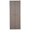 vidaXL Ντουλάπι Αποθήκευσης Κήπου Καφέ 65x45x172 εκ. PP Εμφάνιση Ξύλου