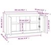 vidaXL Μπουφές Λευκός 102 x 35 x 60 εκ. από Επεξεργασμένο Ξύλο