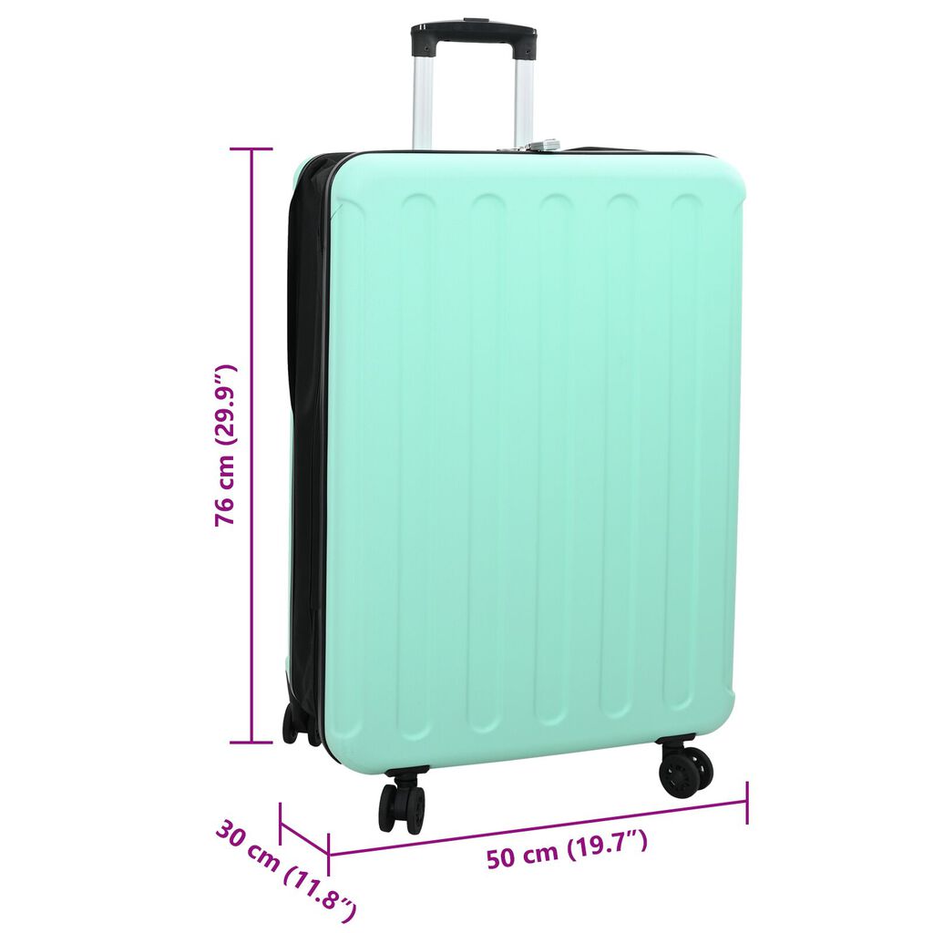 vidaXL Σκληρή Βαλίτσα 28 Μιντ Πράσινη 50x30x76 εκ