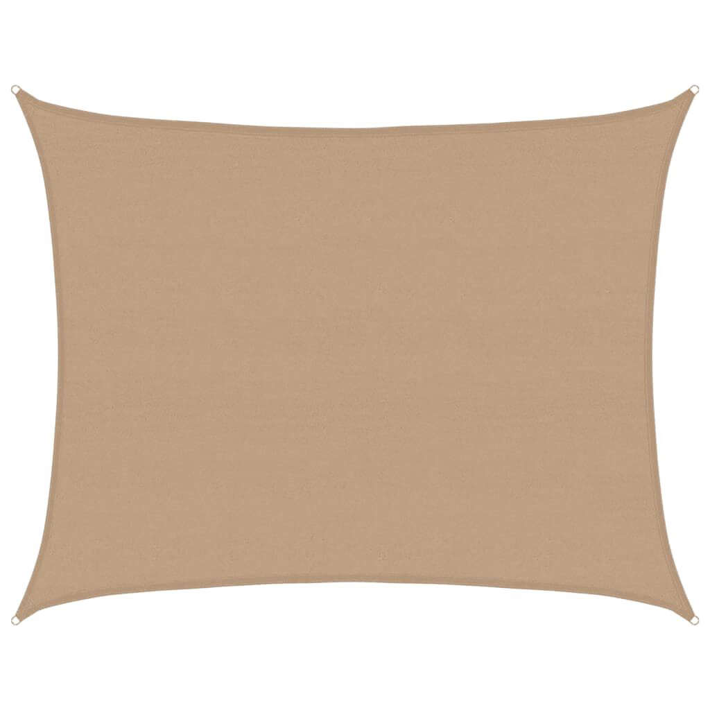 vidaXL Πανί Σκίασης Taupe 6x8 μ. από HDPE 160 γρ./μ²