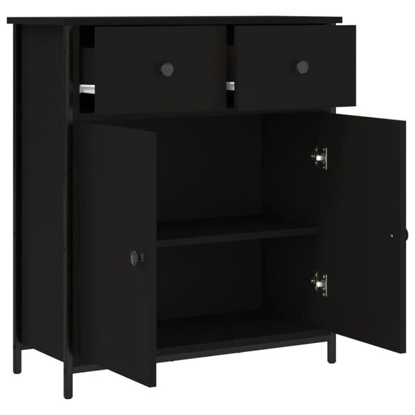 vidaXL Ντουλάπι Μαύρο 70 x 30 x 80 εκ. από Επεξεργασμένο Ξύλο