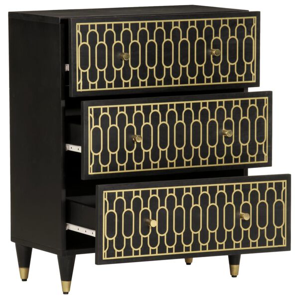 vidaXL Βοηθητικά Ντουλάπια 2 Τεμ. 60x33x75 εκ. από Μασίφ Ξύλο Μάνγκο